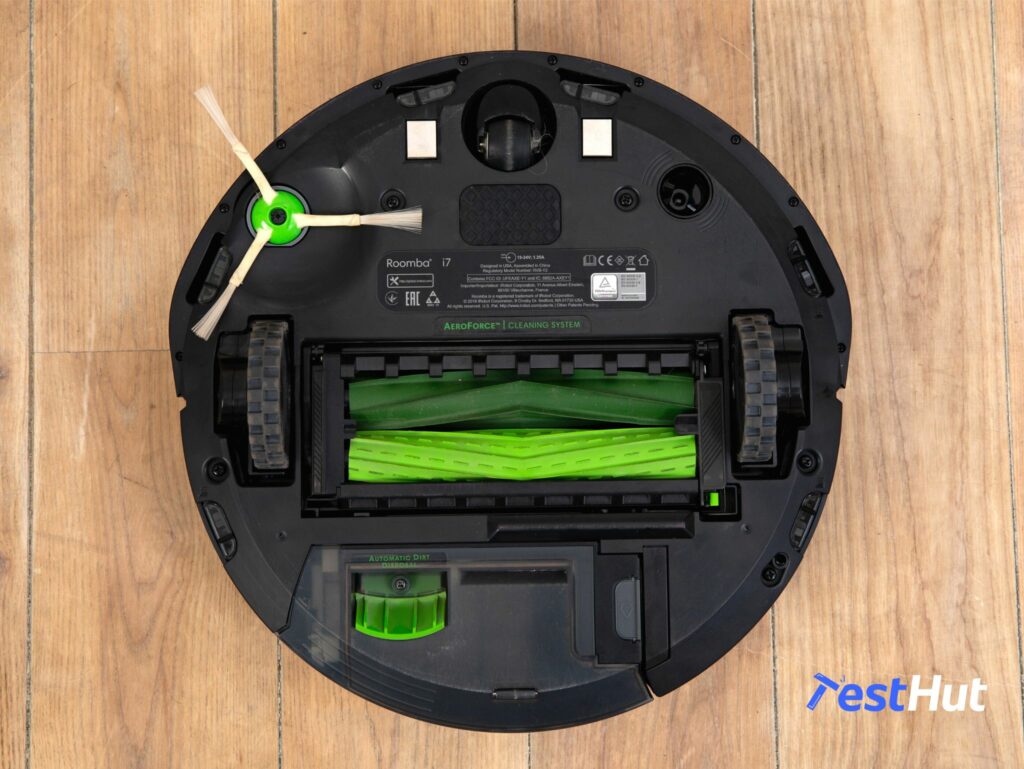 Parte inferior do iRobot i7 Roomba