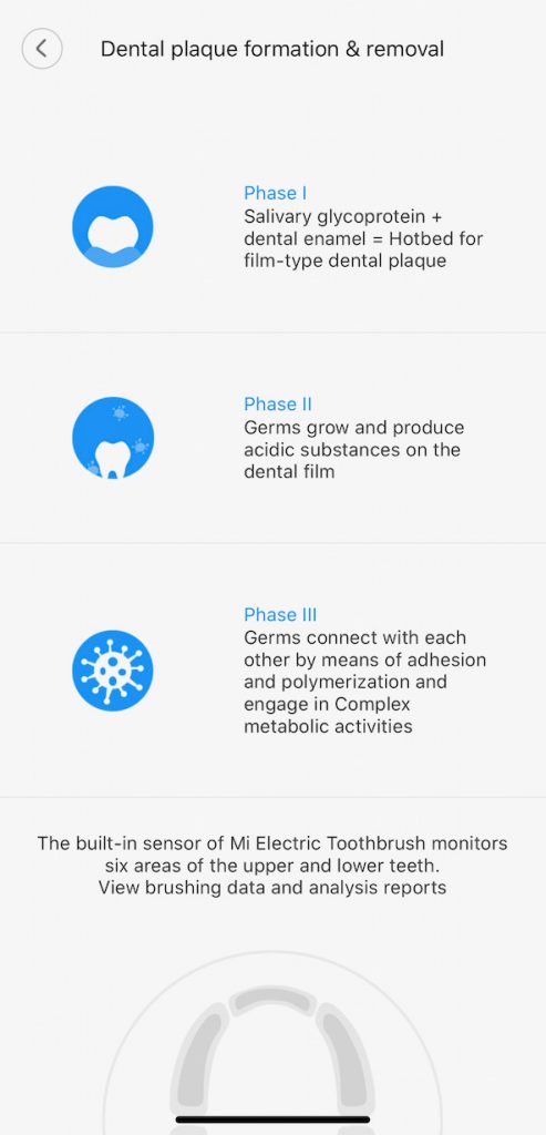 Xiaomi Mi Electric Toothbrush app screenshot