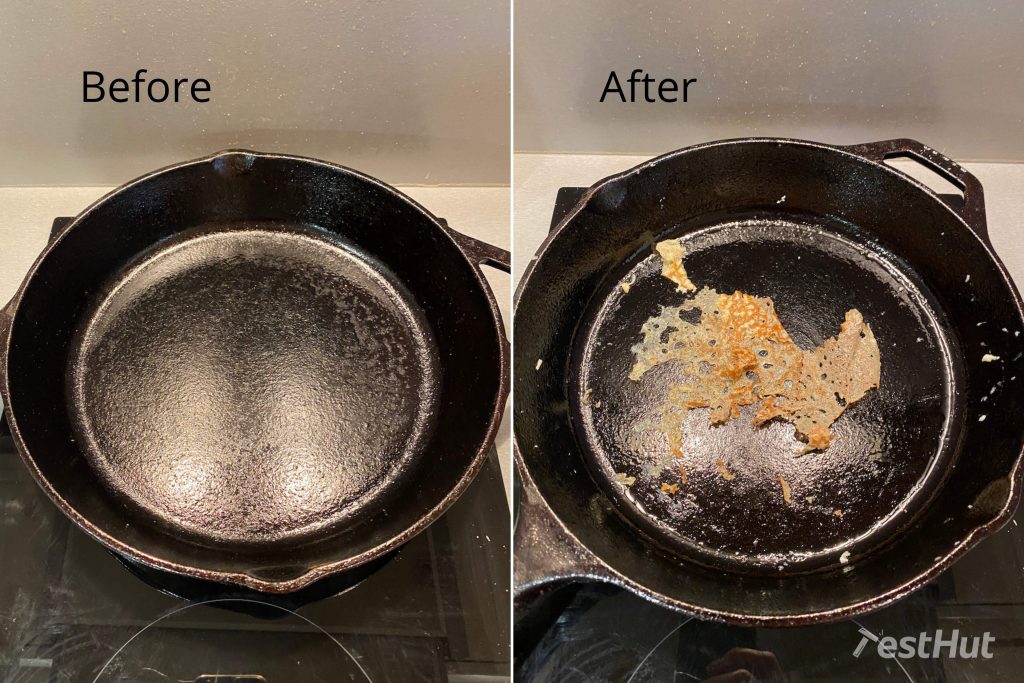 TestHut Frying pans food release test