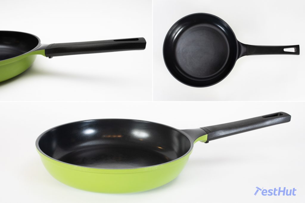 Frying pan different angles