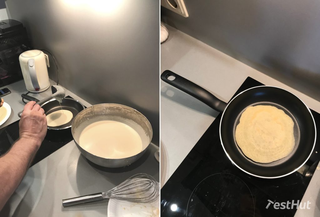 Frying pans pancake test