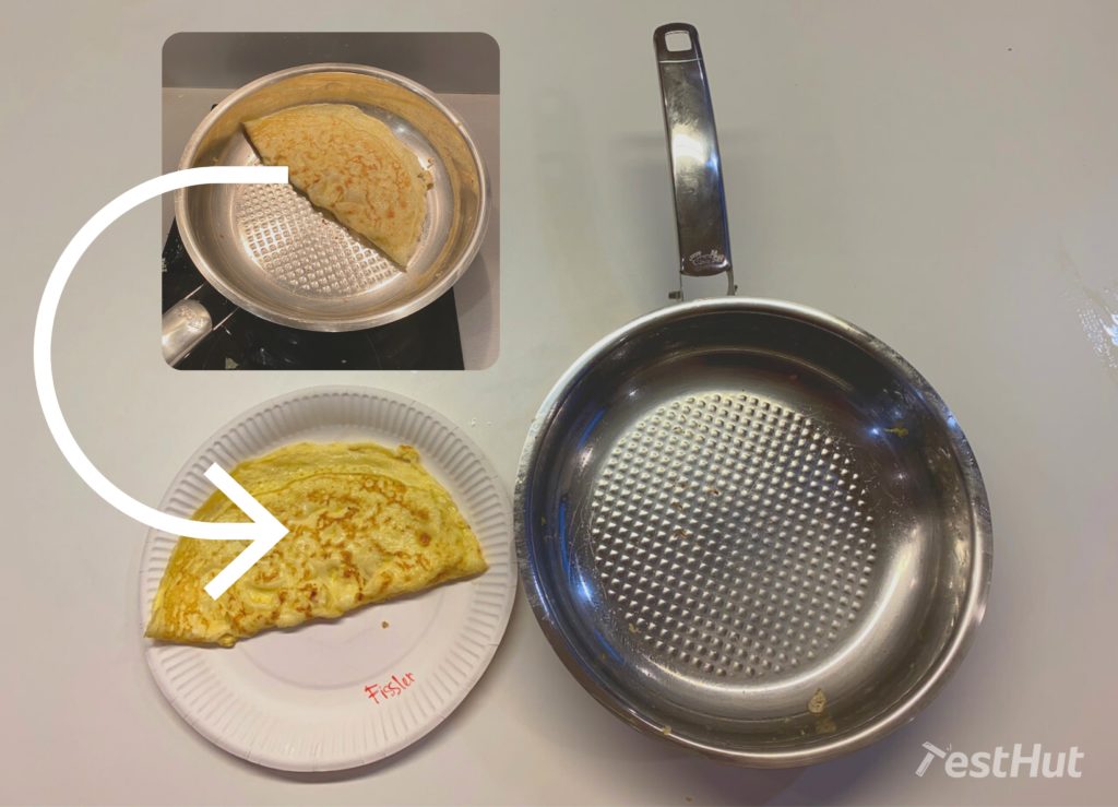 Frying pan Fissler Crispy Steelux omelette test