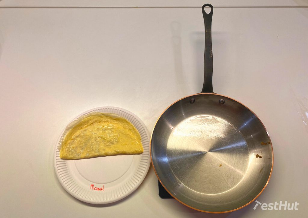 Frying pan Mauviel omelette test